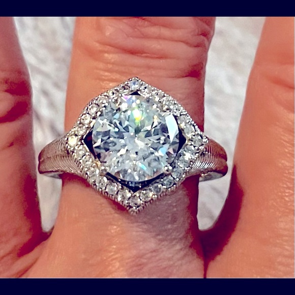 Statement Judith Ripka Diamonique Ring